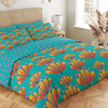 Modern Floral Bedding