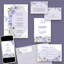 Purple Peri Floral Quinceanera