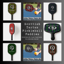 Scottish Tartans Custom Pickleball Paddles