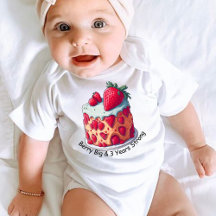 Strawberry baby bodysuit