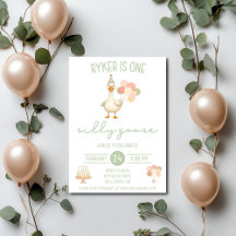 One Silly Goose, First Birthday Party Collection