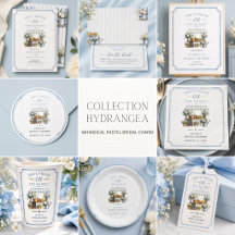 Fresh Off The Market Blue White Bridal Shower Kit