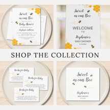 Sweet as Can Bee Baby Shower Collection