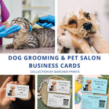 Dog Grooming and Pet Salon Business Cards