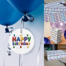 Birthday Gift Wrapping Supplies