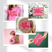 Modern minimal Messy typography sixteenth suite