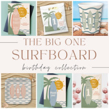 "The Big ONE" Surfboard 1st Birthday Collection