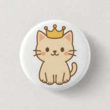 Majestic Cuddly Cat with a Crown