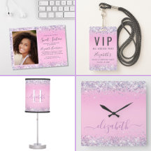 Purple Silver Glitter Confetti