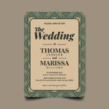 Vintage Sage Green and Gold Wedding Suite