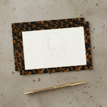 Tortoise Shell Elegant Typography Monogram Gifts