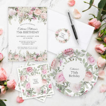 Rose Garden Elegance 75th Birthday