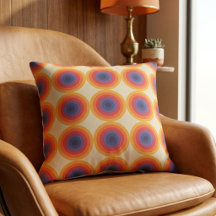Mid Century Colorful Circles Pattern