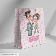 Funny Quirky Wedding Couples Gift Bag #188W