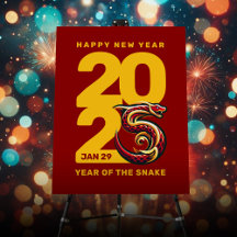 W2A Red & Gold Year of the Snake 2025