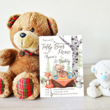 Woodland forest watercolor animals