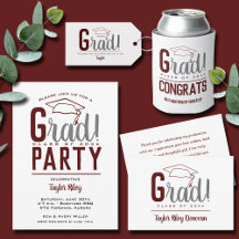 RAD GRAD CAP GRADUATION PARTY COLLECTION