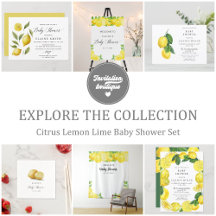 Citrus Lemon Lime Baby Shower