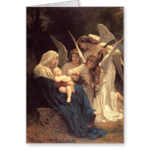 Angels Serenade Mary Christmas Card Set