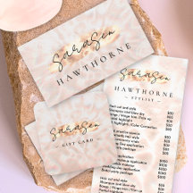 Opal Stone Business Rose Gold Holographic 