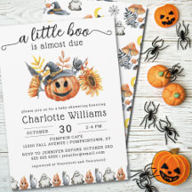 A Little Boo Is Almost Due   Halloween Baby Shower