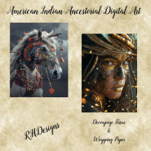 American Indian Ancestral Digital Art