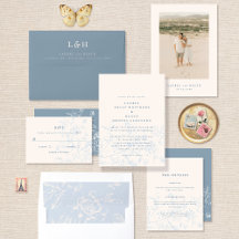 Dusty Blue Chinoiserie Collection