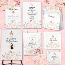 Wildflowers Boho Floral Lush Baby Shower