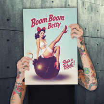WWII Inspired Pinup Propaganda Posters