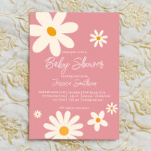 Retro groovy boho desert daisy