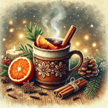 Vintage Christmas Mulled Wine Personalized Gifts