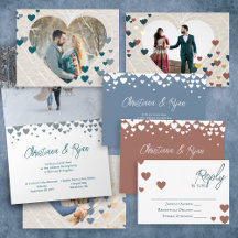 Color Changeable Valentine's Wedding Invitations