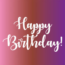 Happy Birthday!