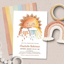 Cute Happy Sun Baby Shower Collection