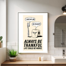 Funny Office Humor: Toothbrush & Toilet Paper Art 