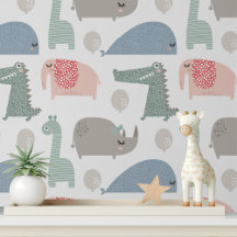 Nursery Animal & Playroom Wallpaper