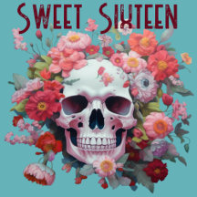 Whimsical Skull Sweet Sixteen