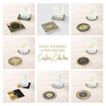 50th Wedding Anniversary Coasters