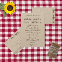 Casual Handwritten Typography Kraft Photo Wedding 