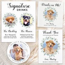 Pet Wedding Modern Eucalyptus Dog Lover Suite