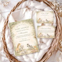 Safari Jungle Animals Baby Shower