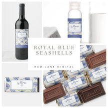 Royal Blue Seashells