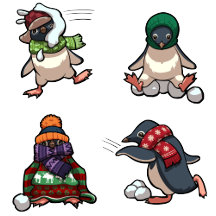 Penguin Snowball Fight