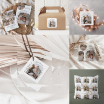 Modern typography arch circle photo Christmas