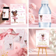 Afro Baby Ballerina Birthday Collection