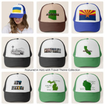 Hats with Travel Theme 