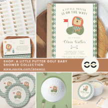 A Little Putter Golf Baby Shower Collection