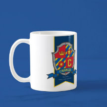 Name meaning personalized knight crest custom mugs