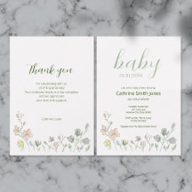 Baby in Bloom Gender Neutral Baby Shower