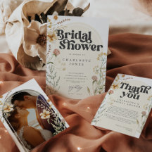 Wildflowers Boho Chic Bridal Shower